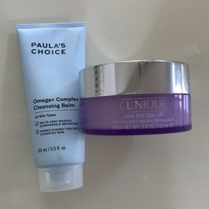 2 makeup Cleansing BALMS - Clinique -& Paula's Choice !!